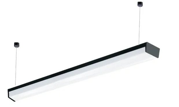 LISTON LED 36W 6500K NEGRO 120CM CONEXA M